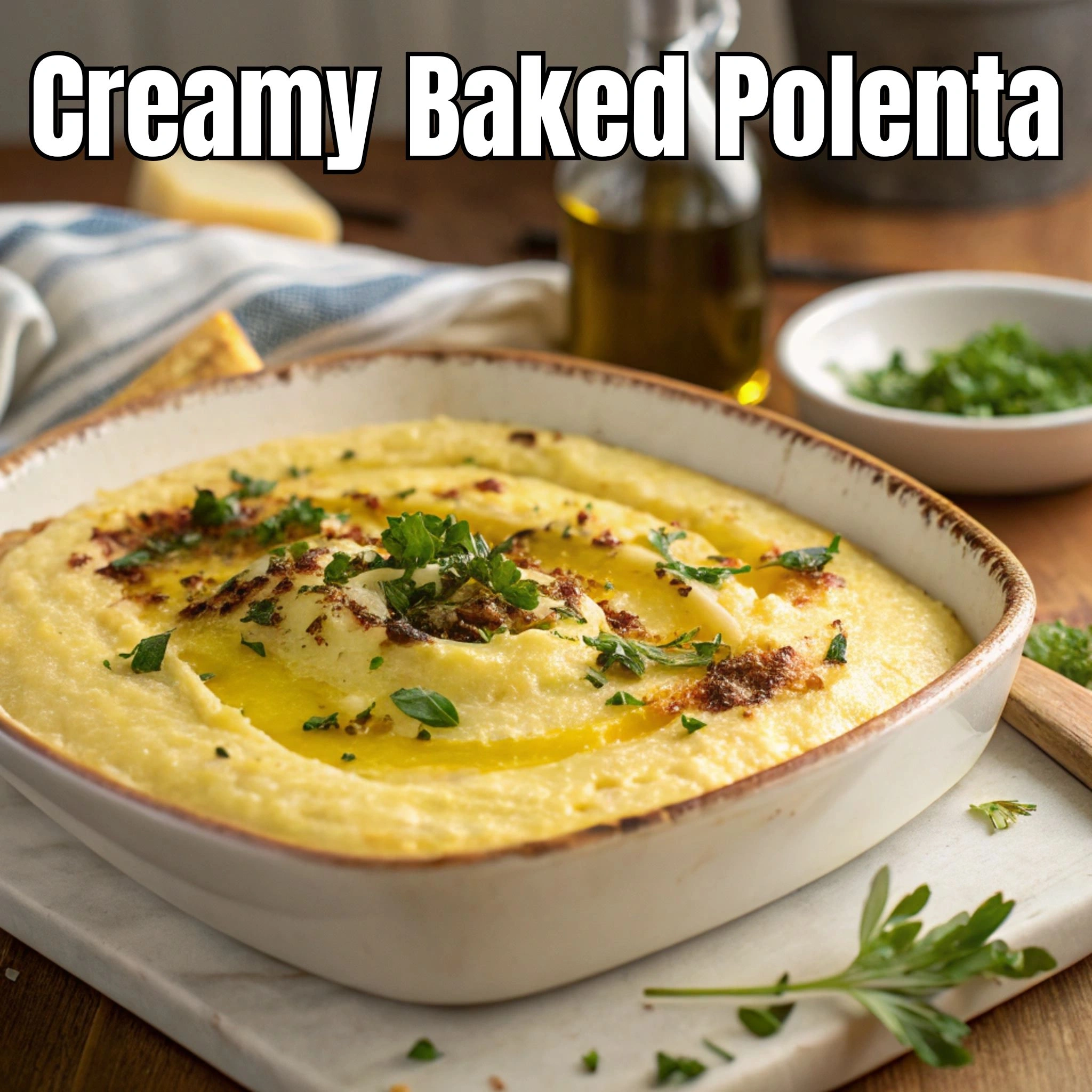 Foolproof Creamy Baked Polenta (No Constant Stirring!)