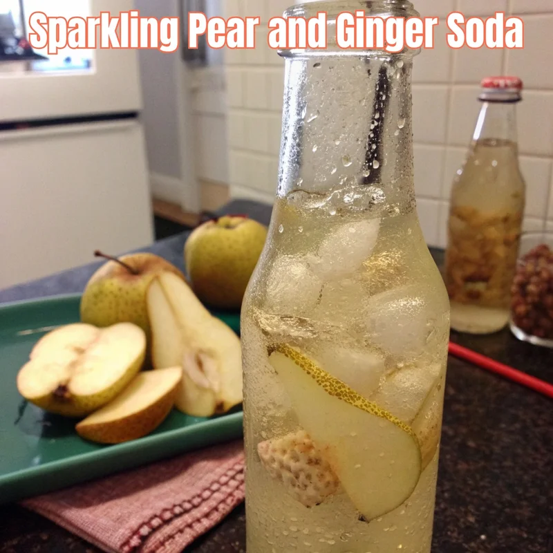 Sparkling Pear and Ginger Soda: My Hug in a Glass