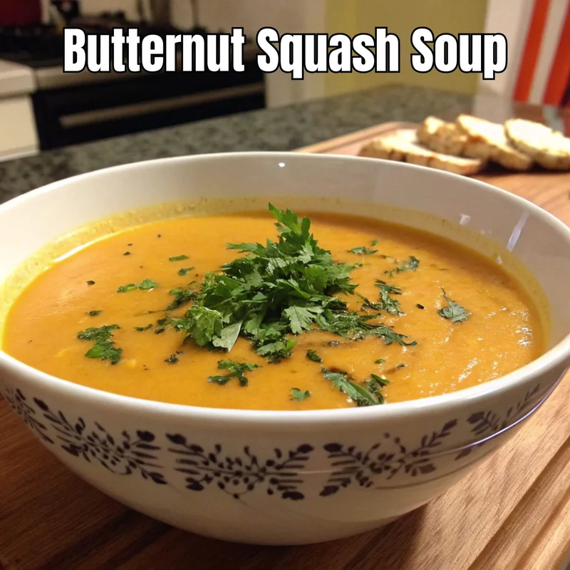 My Cozy Butternut Squash Soup (Kitchen Chaos Included)