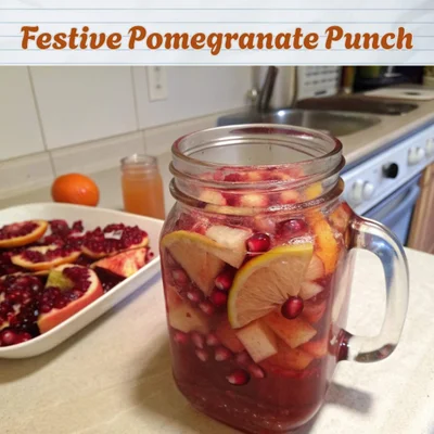 My Festive Pomegranate Punch: A Holiday Story in a Glass