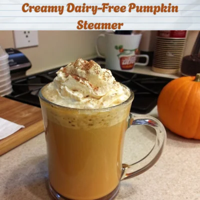 My Favorite Creamy Dairy-Free Pumpkin Steamer Recipe