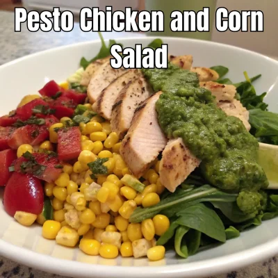 Pesto Chicken & Corn Salad: My Summertime Love