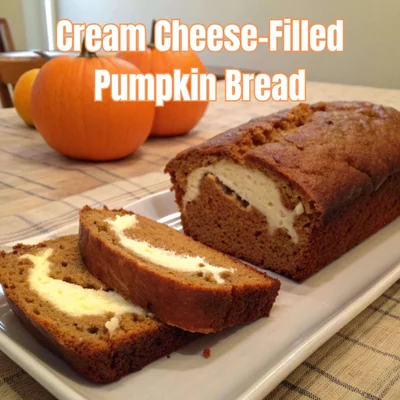 Cream Cheese-Filled Pumpkin Bread