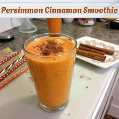My Super Cozy Persimmon Cinnamon Smoothie Recipe